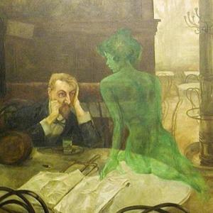 ‘Absinthe Drinker’ - Czech painter Vicktor Olivia’s (1861-1928) most famous painting.