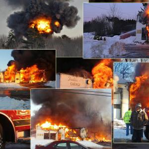 (Photos courtesy Rockland Fire Department, Melinda Polky and Sherry Overlock)