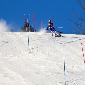 David Flint at a previous slalom race at Kents Hill. (Courtesy David Lyman)