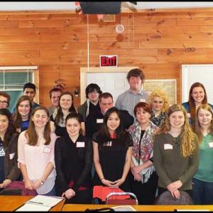Students and instructors, in no particular order: Mohammed AL-Behadl, Mohammed AL-Khaleeli, Leo M. Hilton, Haley Snyder, Diana Roberts, Jessica Keast, Peter Duda, Declan Donnelly, Bill Griffiths, Troy Crabtree, Jacob Newcomb, Cameron Littlehale, Benjamin Rowe, Sarah Harvey, Desiree Lyon-Johnson, Isabel Ross, Gavin Hayford, Abby Blackwell, Sarah Penney, Anna Walker, Dwight Blue, Payton Billingsley, Emily Gribben and Ana Rothschild. (Photo by Chris Wolf)