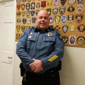 Jim Moore, new patrol officer at the Rockport Police Department. (Photo by Sarah Shepherd)