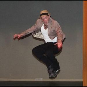 Owen Casas leaps from the stage in Dancing With the Local Stars. (Photos by Chris Wolf)