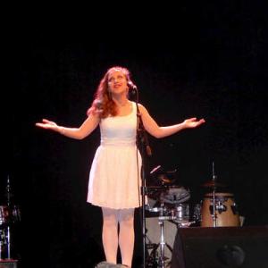 A performer takes the stage in Midcoast Maine Has Talent – Or Not. (Photo courtesy Rockland Main Street, Inc.)