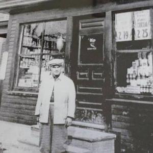 John Vigue’s grandfather, Charles, ran a small grocery store in Waterville back in the 1930s. It’s where John got the love for such places, and created his own in Thomaston. (Photo courtesy Thomaston Fourth of July Committee)