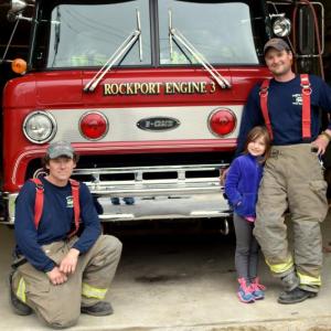 Lt. Greg Rollins, Levi Rollins and his daughter, Brooklyn. (Photo by Trina Rollins)