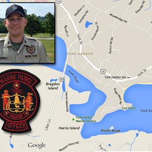 Maine Marine Patrol Officer Benjamin Burnes, who graduated from the Maine Criminal Justice Academy in May, said that being able to help people is very rewarding following his successful rescue of a boater he found clinging to a bridge piling in York last week.