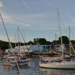 Wayfarer Marine sits on the east side of Camden Harbor. (Photo by Lynda Clancy)