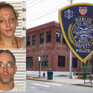 Kathleen Winslow, 38, was charged with theft by receiving stolen property and Christopher Kelly,34, was charged with two counts of burglary and two counts of theft by unauthorized taking or transfer. (Courtesy Waldo County Jail)