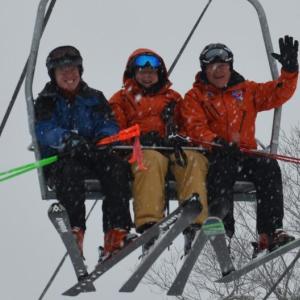 The opening of the chairlift in 2015. (Photo by Lynda Clancy)