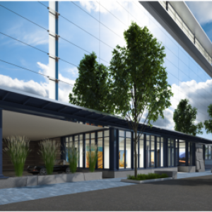 Design image of the Dowling-Walsh art management building which is slated for construction in April of 2016.