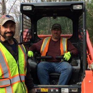 Tracy Harford and Brandon Allen of the Public Works Department. (Photo Courtesy of Karen Brace)