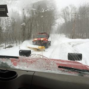 When the snow flies, roads clear of parked vehicles makes the job for plow trucks a lot easier and faster. (Photo by Holly S. Edwards)