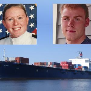 Maine Maritime Academy graduates Danielle Randolph and Dylan Meklin, who both hailed from Rockland, were among the 33 crew members of the steam ship El Faro that went down with the vessel Oct. 1, 2015, off the Bahamian coast during Hurricane Joaquin.