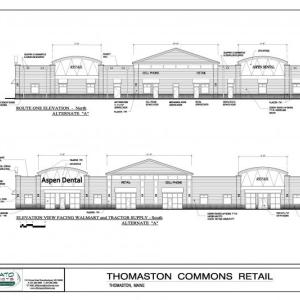 Artist rendering of the commercial building being constructed on Route 1 in Thomaston.