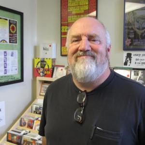 Matt Brown of Manny’s CD's, Vinyl and Other Cool Stuff in downtown Camden.