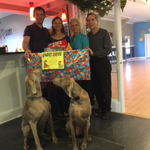 Meet Crosby and Porter, the inspiration for the choice of this fundraiser, and their friends, Christian Clayton, Sonja Tomic, Bob Kopesky and Patricia Lepak