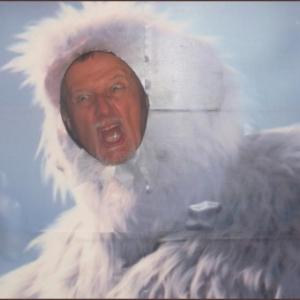 Bill Babitt from Cumberland gives his best yeti. (Photo by Chris Wolf)