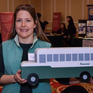 Trekkers Program Director, Meredith Lynt, at the 2015 Business & Community Expo.