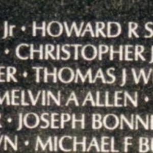 A section of the Vietnam Memorial.