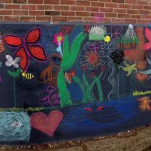 Spring Mural at Waterfall