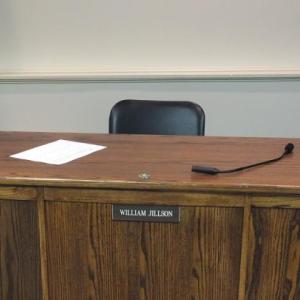Jillson’s seat was empty at Monday night’s council meeting.
