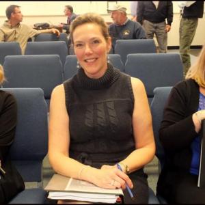 Thee Rockland department heads wait in the audience for the city manager to present the FY2017 budget. Audry Caler-Bell, Economic and Community Development Director and Assistant City Manager, Wanda Harvey, Interim Finance Director and Virginia Lindsay, Finance Director. (Photos by Chris Wolf)