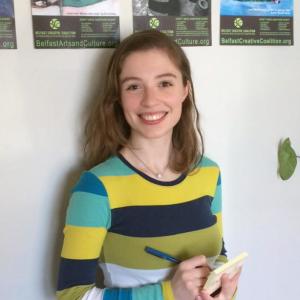 Julia Clapp, the new membership coordinator and administrative assistant at the Belfast Creative Coalition.