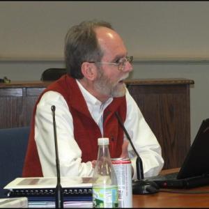 Rockland City Councilor Larry Pritchett answers questions during a special Rockland City Council discussion on Ethics. (Photos by Chris Wolf)