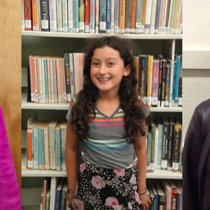Bookmark winners pictured are Miley Black, Sofia Howell and Andrea Wood.