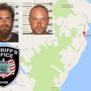 From left, Michael Mitchell and Nathan Mohrman. (Courtesy of the Waldo County Sheriff’s Office)