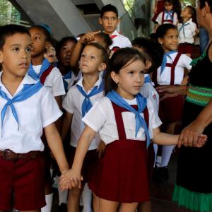 School chidlren in Cuba, April 2016. (Photo by Maleah Chadwick)