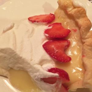 I added strawberries to my butter pie, only because they were native, and beautiful. But butter pie is elegant all by its lonesome. SUZI THAYER/Boothbay Register