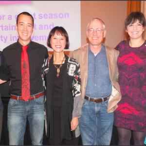 Adam Wade McLaughlin, Josh Gerritsen, Tess Gerritsen, Jaqcob Gerritsen, Mariah Klapatch and Elaine Landry (Photos by Chris Wolf)