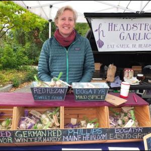 Victoria Lasbury at her stand at the Camden Farmer’s Market. (Photos by Chris Wolf)