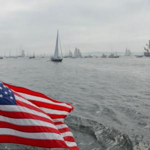 The photo of L’Hermione, as she glides up Penobscot Bay toward Castine in July 2015 won first place at the Maine Press Association 2016 awards ceremony, Oct. 29. (Photo by Lynda Clancy)