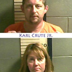 Karl Crute Jr. and Ranae Robbins, both of Cushing. (Courtesy Knox County Jail)