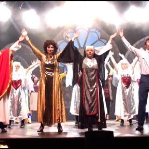 The cast of ‘Sister Act’ takes a bow. (Photos by Chris Wolf)