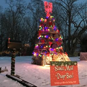 Deposit letters to Santa Claus in this mailbox on Union Street, across from Graffam Brothers Seafood Market, to ensure special delivery to Santa Claus at the North Pole. (Photo by Holly S. Edwards)