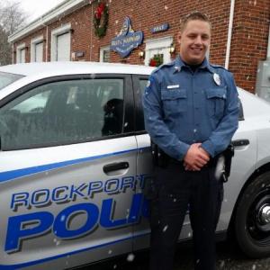 Chris Taylor, new patrol officer at Rockport Police Department. (Photo by Sarah Shepherd)