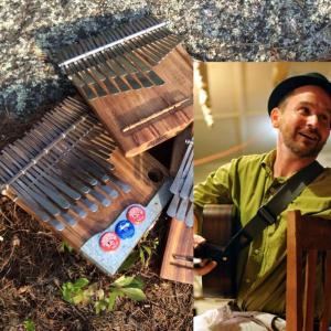 Brendan Taaffe, musician and performer, combines old-time ballads with traditional Zimbabwean rhythms of the mbira, pictured, an African thumb piano. (Photos courtesy Brendan Taaffe)