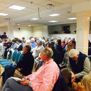 Rockport rallied again for another conversation about the future of its library Nov. 30. (Photo by Lynda Clancy)