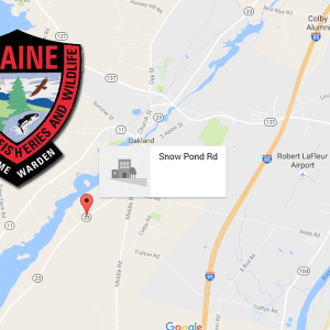 The area on Messalonskee Lake (Snow Pond) in Oakland where Richard Dumont, 52, from North Attleboro, Mass., went through thin ice and died Saturday, Jan. 7.