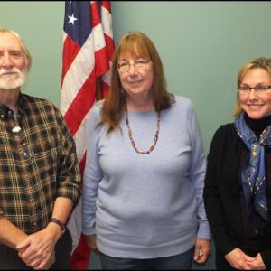 Knox County Commissioners left to right: Richard L. Parent, Carol L. Maines and Sharyn Pohlman. (Photos by Chris Wolf)