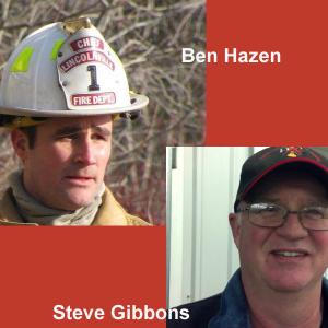 From left, Ben Hazen and Steve Gibbons.
