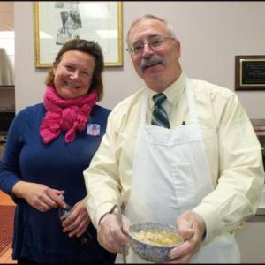 Stephanie Primm, executive director for the Hospitality House, with Richard Norman, board chair for the Knox County Homeless Coalition/Hospitality House.