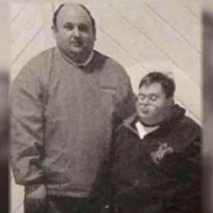Steve Rhodes and his son, Isaac.