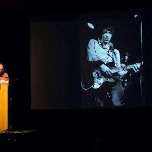 Dave Morrison presents at Pecha Kucha. (Photo by Michael O’Neil)