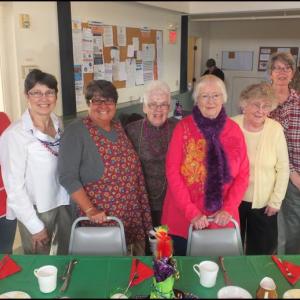 Members of St. Peter’s Church, Nancy Crockett, Rhonda Hart, Brenda Garrison, Vicky Haskell, Gloria Young, Joan Alex, Marylyn Sockwell and Steve Alley