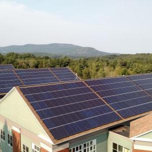 The 588 solar panels at Camden Hills Regional High were installed by ReVision Energy under a solar Power Purchase Agreement.