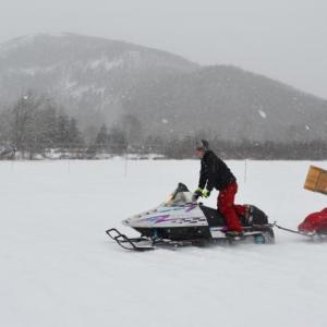The 27th Annual Toboggan Nationals got underway at 8 a.m., Feb. 11, at the chute at the Camden Snow Bowl. Competitors arrived from as far away as California, while others came from just down the pond. (Photos by Lynda Clancy and Chris Wolf)